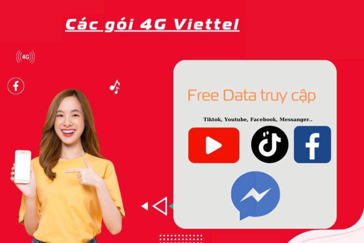 Gói cước Viettel 4G miễn phí Zalo TikTok Youtube là sự lựa chọn lý tưởng cho những người cần sử dụng mạng xã hội thường xuyên
