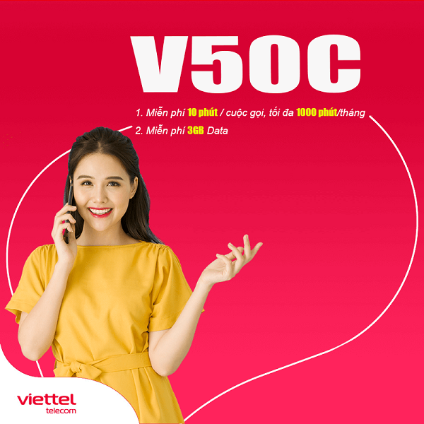 Gói cước V50C là gói cước cung cấp 3GB/ tháng
